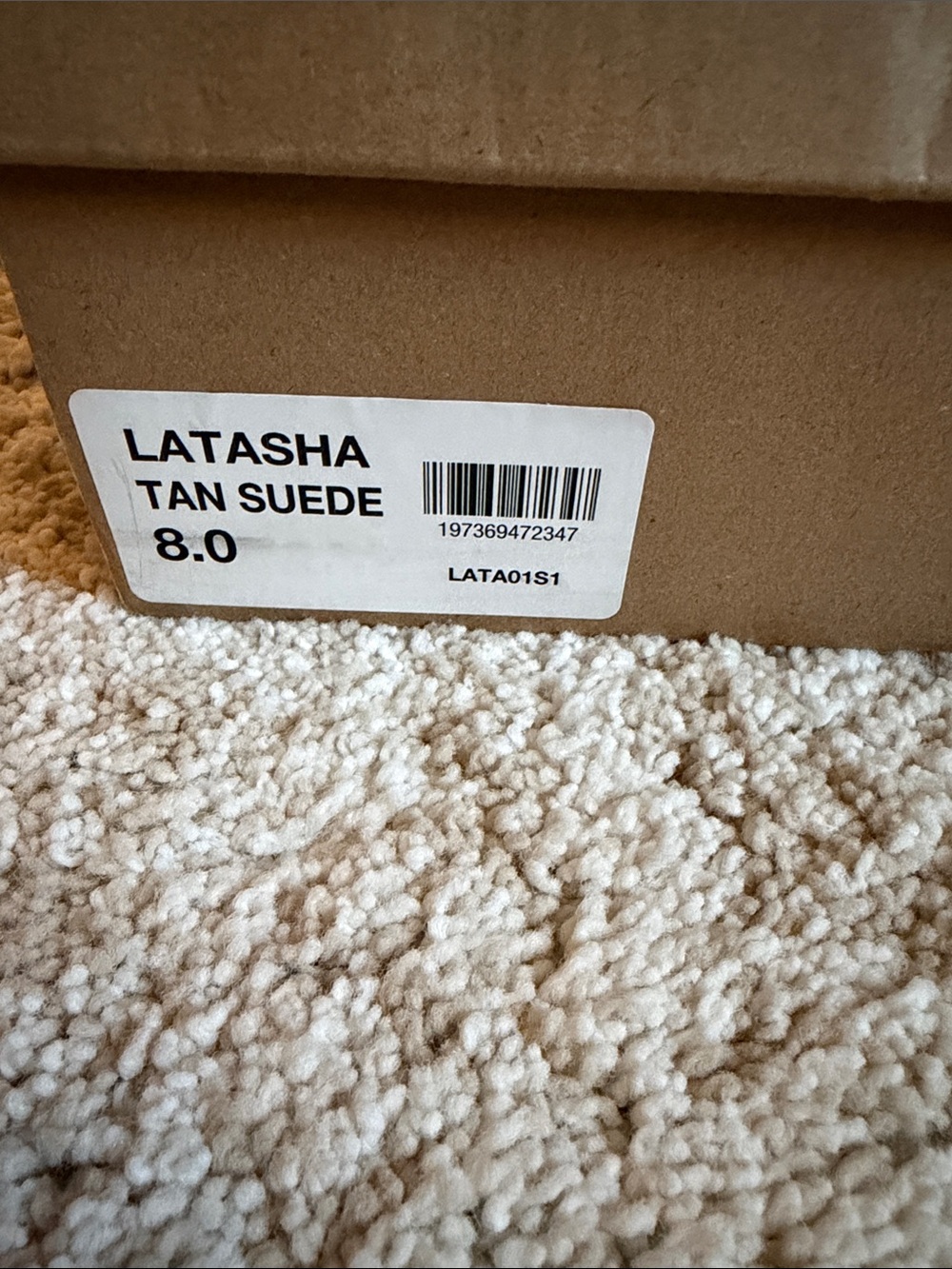 New in Box- Women’s Steve Madden Latasha Tan Suede boots size 8 - Picture 11 of 12